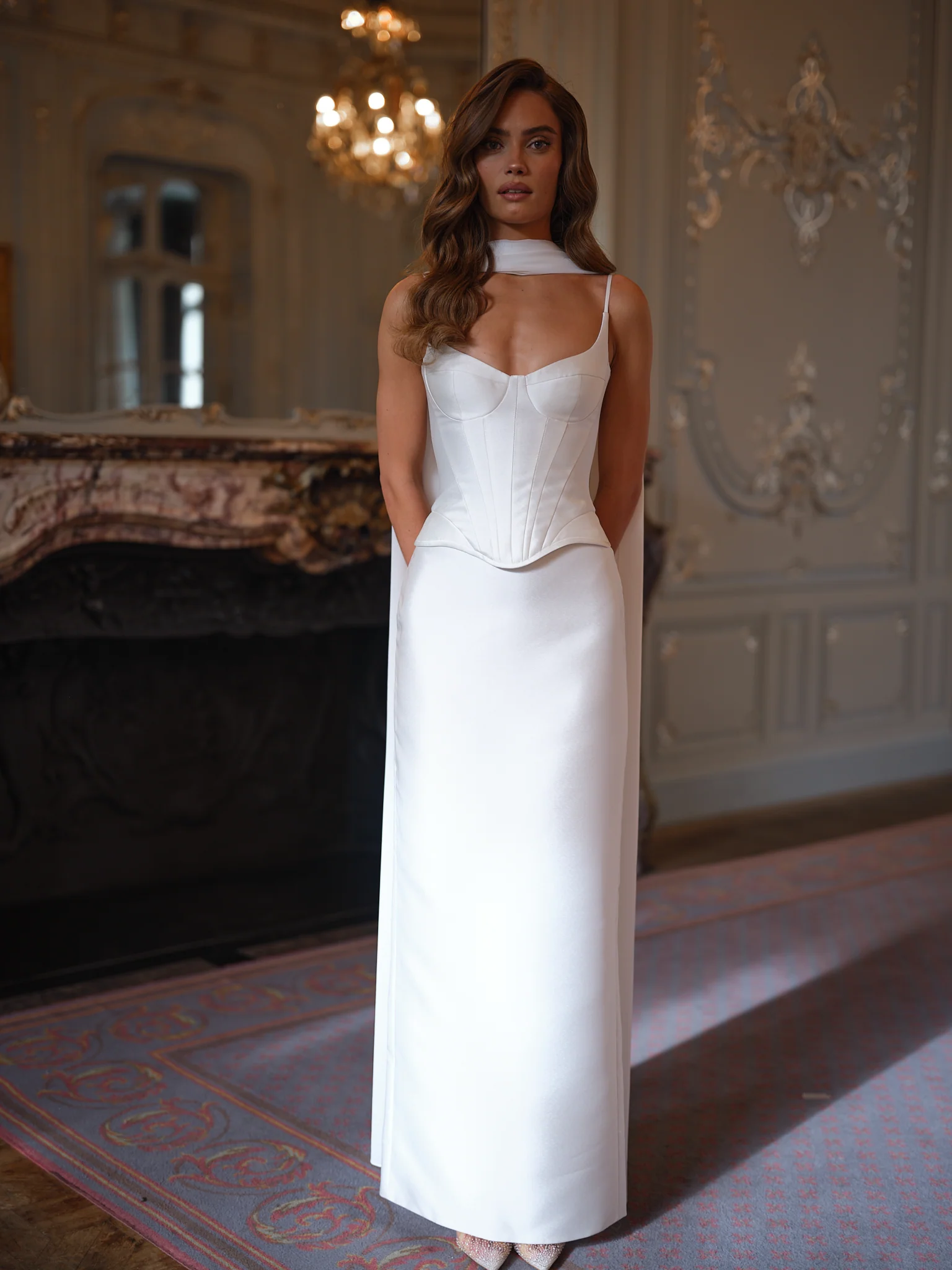 PENELOPE DOUBLE SATIN GOWN